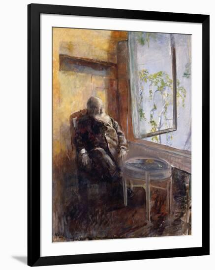 Self-Portrait by the Window-Christian Krohg-Framed Giclee Print