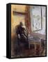 Self-Portrait by the Window-Christian Krohg-Framed Stretched Canvas