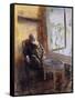 Self-Portrait by the Window-Christian Krohg-Framed Stretched Canvas