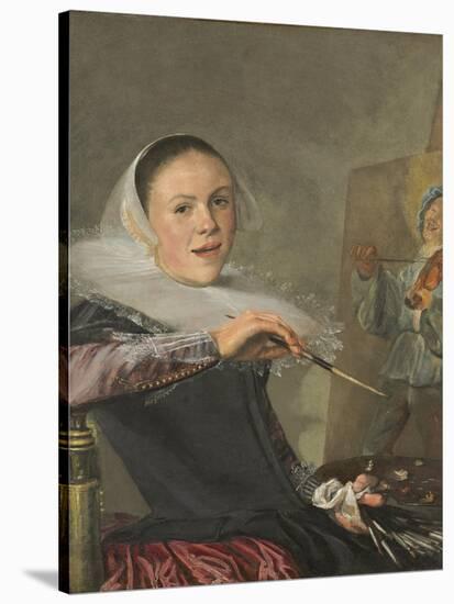 Self-Portrait, C. 1630-Judith Leyster-Stretched Canvas