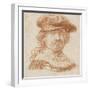 Self-Portrait, C.1637 (Red Chalk)-Rembrandt van Rijn-Framed Giclee Print