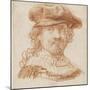 Self-Portrait, C.1637 (Red Chalk)-Rembrandt van Rijn-Mounted Giclee Print