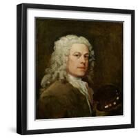 Self Portrait, c.1735-40-William Hogarth-Framed Giclee Print