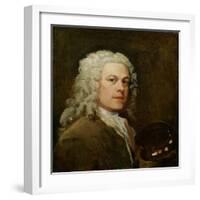 Self Portrait, c.1735-40-William Hogarth-Framed Giclee Print