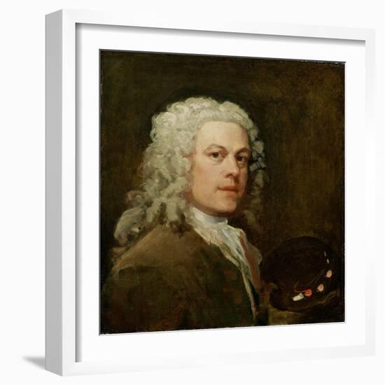 Self Portrait, c.1735-40-William Hogarth-Framed Giclee Print