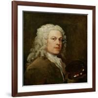 Self Portrait, c.1735-40-William Hogarth-Framed Giclee Print