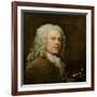 Self Portrait, c.1735-40-William Hogarth-Framed Giclee Print