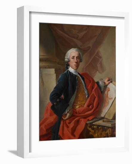 Self Portrait, C.1740-Francesco de Mura-Framed Giclee Print