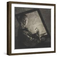 Self Portrait, C.1778-Jean Pierre Norblin-Framed Giclee Print