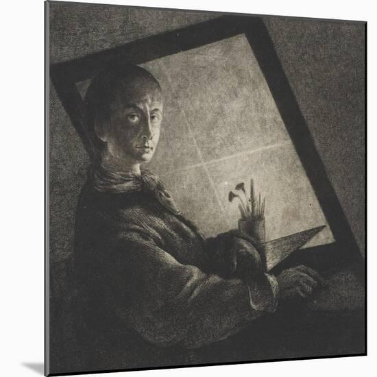 Self Portrait, C.1778-Jean Pierre Norblin-Mounted Giclee Print