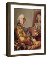 Self Portrait, C.1790 (Oil on Canvas)-Alexander Roslin-Framed Giclee Print