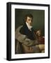 Self-Portrait, C.1812 (Oil on Canvas)-Joseph Paelinck-Framed Giclee Print