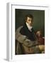 Self-Portrait, C.1812 (Oil on Canvas)-Joseph Paelinck-Framed Giclee Print