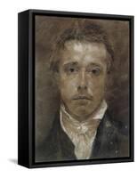 Self-Portrait, C.1824 (Black Chalk, Heightened with White, on Buff Paper)-Samuel Palmer-Framed Stretched Canvas