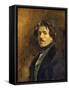 Self-Portrait, C. 1837-Eugene Delacroix-Framed Stretched Canvas