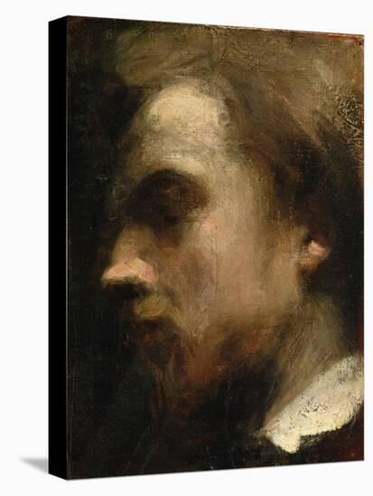 Self Portrait, c.1858-Ignace Henri Jean Fantin-Latour-Stretched Canvas