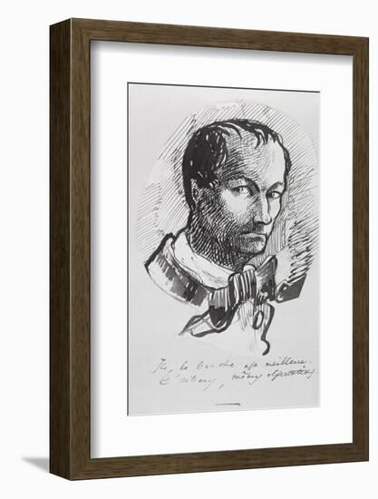 Self Portrait, C.1860-Charles Pierre Baudelaire-Framed Photographic Print