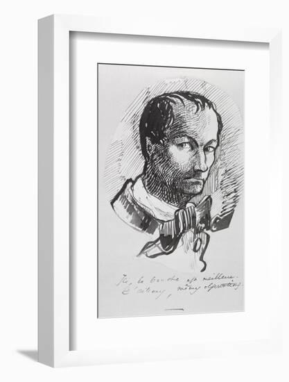 Self Portrait, C.1860-Charles Pierre Baudelaire-Framed Photographic Print