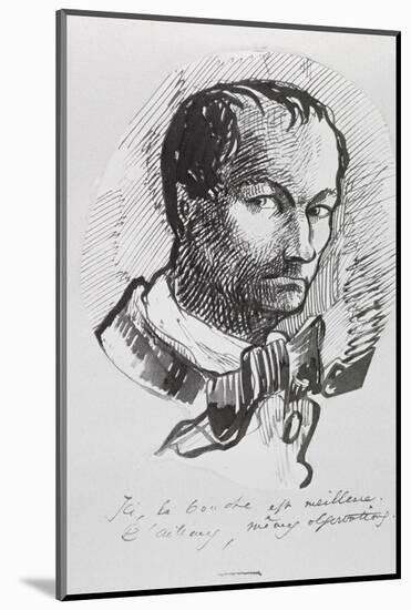 Self Portrait, C.1860-Charles Pierre Baudelaire-Mounted Photographic Print