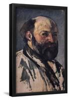 Self-portrait', c.1877-1880, Oil on canvas, 25,5 x 14,5 cm-PAUL CEZANNE-Framed Poster