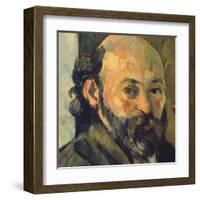 Self-Portrait, c.1879-1882 (detail)-Paul Cézanne-Framed Art Print