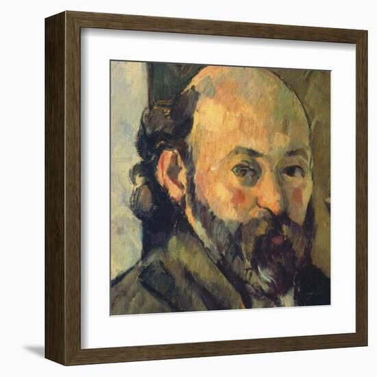 Self-Portrait, c.1879-1882 (detail)-Paul Cézanne-Framed Art Print