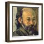 Self-Portrait, c.1879-1882 (detail)-Paul Cézanne-Framed Art Print