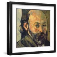 Self-Portrait, c.1879-1882 (detail)-Paul Cézanne-Framed Art Print