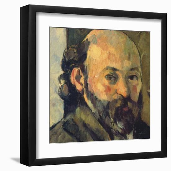 Self-Portrait, c.1879-1882 (detail)-Paul Cézanne-Framed Art Print