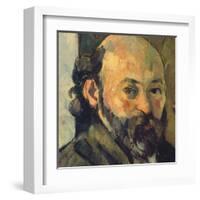 Self-Portrait, c.1879-1882 (detail)-Paul Cézanne-Framed Art Print