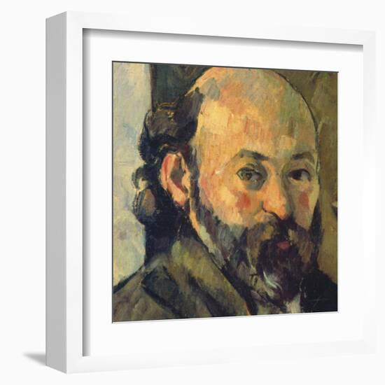 Self-Portrait, c.1879-1882 (detail)-Paul Cézanne-Framed Art Print