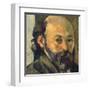 Self-Portrait, c.1879-1882 (detail)-Paul Cézanne-Framed Art Print