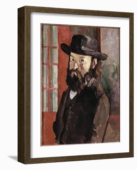 Self Portrait, C.1879-82 (Oil on Canvas)-Paul Cezanne-Framed Giclee Print