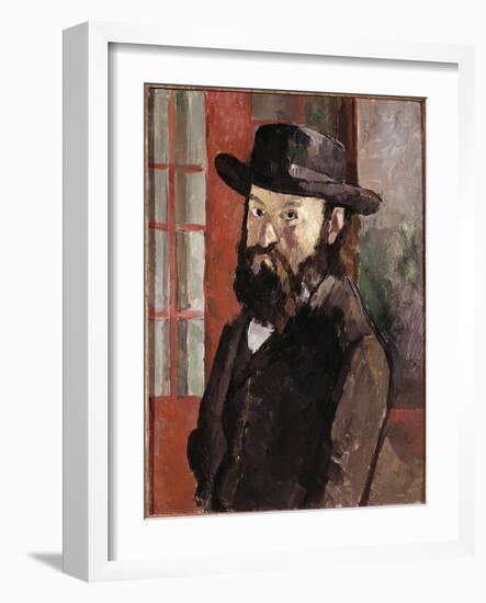 Self Portrait, C.1879-82 (Oil on Canvas)-Paul Cezanne-Framed Giclee Print