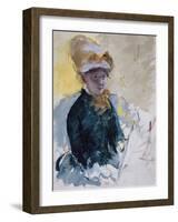 Self Portrait, c.1880-Mary Stevenson Cassatt-Framed Premium Giclee Print