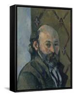 Self Portrait, C. 1880-Paul Cézanne-Framed Stretched Canvas