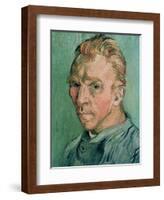 Self Portrait, c.1889-Vincent van Gogh-Framed Giclee Print