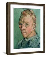 Self Portrait, c.1889-Vincent van Gogh-Framed Giclee Print