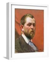 Self Portrait, C. 1890 (Oil on Canvas)-Edward Henry Potthast-Framed Giclee Print