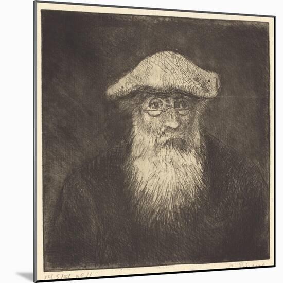 Self-Portrait, C.1890-Camille Pissarro-Mounted Giclee Print