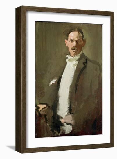 Self Portrait, C.1900 (Panel)-Samuel John Peploe-Framed Giclee Print