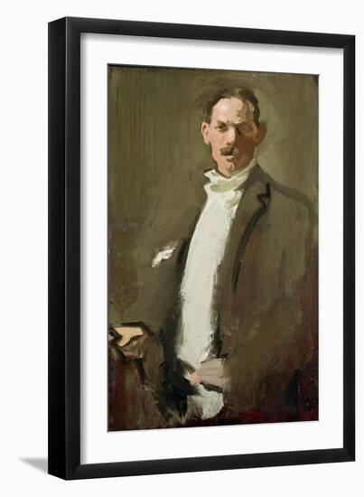 Self Portrait, C.1900 (Panel)-Samuel John Peploe-Framed Giclee Print