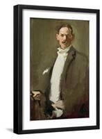 Self Portrait, C.1900 (Panel)-Samuel John Peploe-Framed Premium Giclee Print