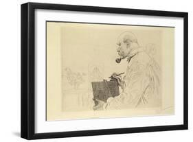 Self-Portrait, c.1912-Carl Larsson-Framed Giclee Print