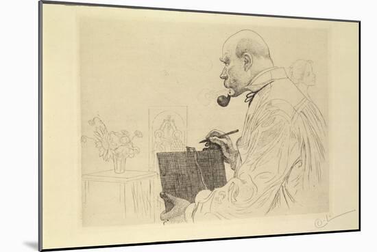 Self-Portrait, c.1912-Carl Larsson-Mounted Giclee Print