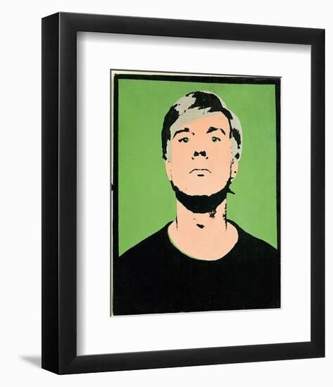 Self-Portrait, c.1964 (on green)-Andy Warhol-Framed Art Print