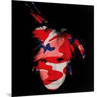 Self-Portrait, c.1986 (red, white and blue camo)-Andy Warhol-Mounted Giclee Print