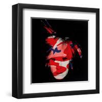 Self-Portrait, c.1986 (red, white and blue camo)-Andy Warhol-Framed Giclee Print