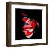 Self-Portrait, c.1986 (red, white and blue camo)-Andy Warhol-Framed Giclee Print