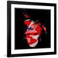 Self-Portrait, c.1986 (red, white and blue camo)-Andy Warhol-Framed Giclee Print